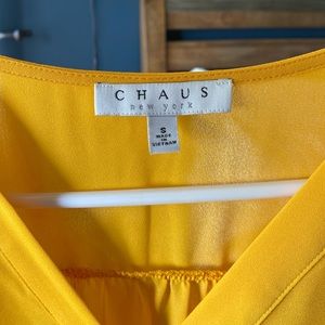 Yellow Chaus Short Sleeved Blouse